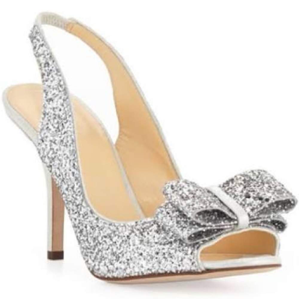 Kate Spade new york silver glitter sparkle